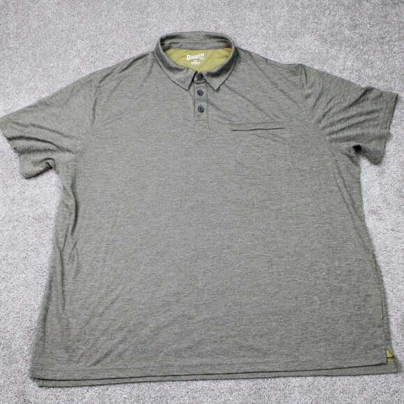 Duluth Polo Shirt Men 3XL XXXL Green Armachillo Cooling Relaxed Fit Short Sleeve - Picture 2 of 14